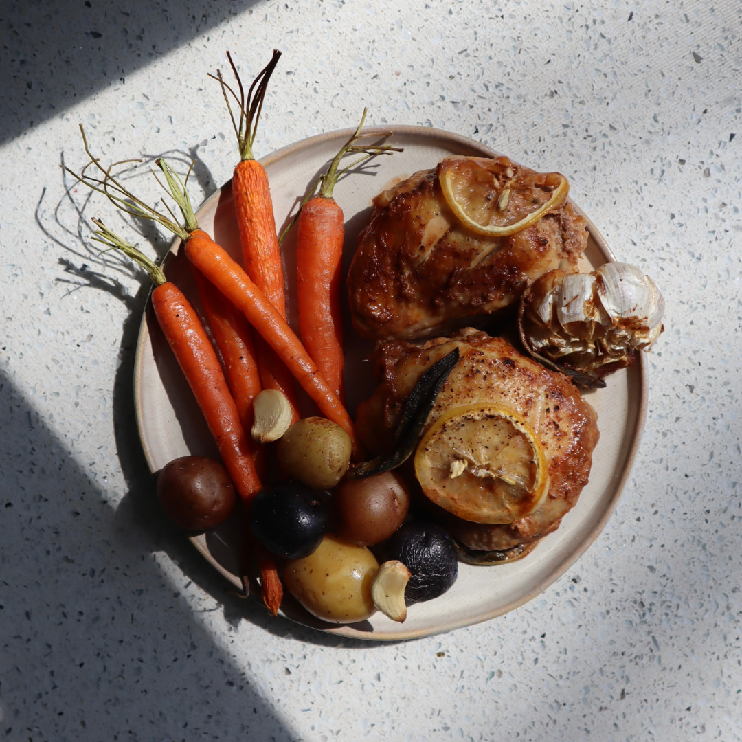 Easy One Pot Pistachio Milk Chicken Thighs