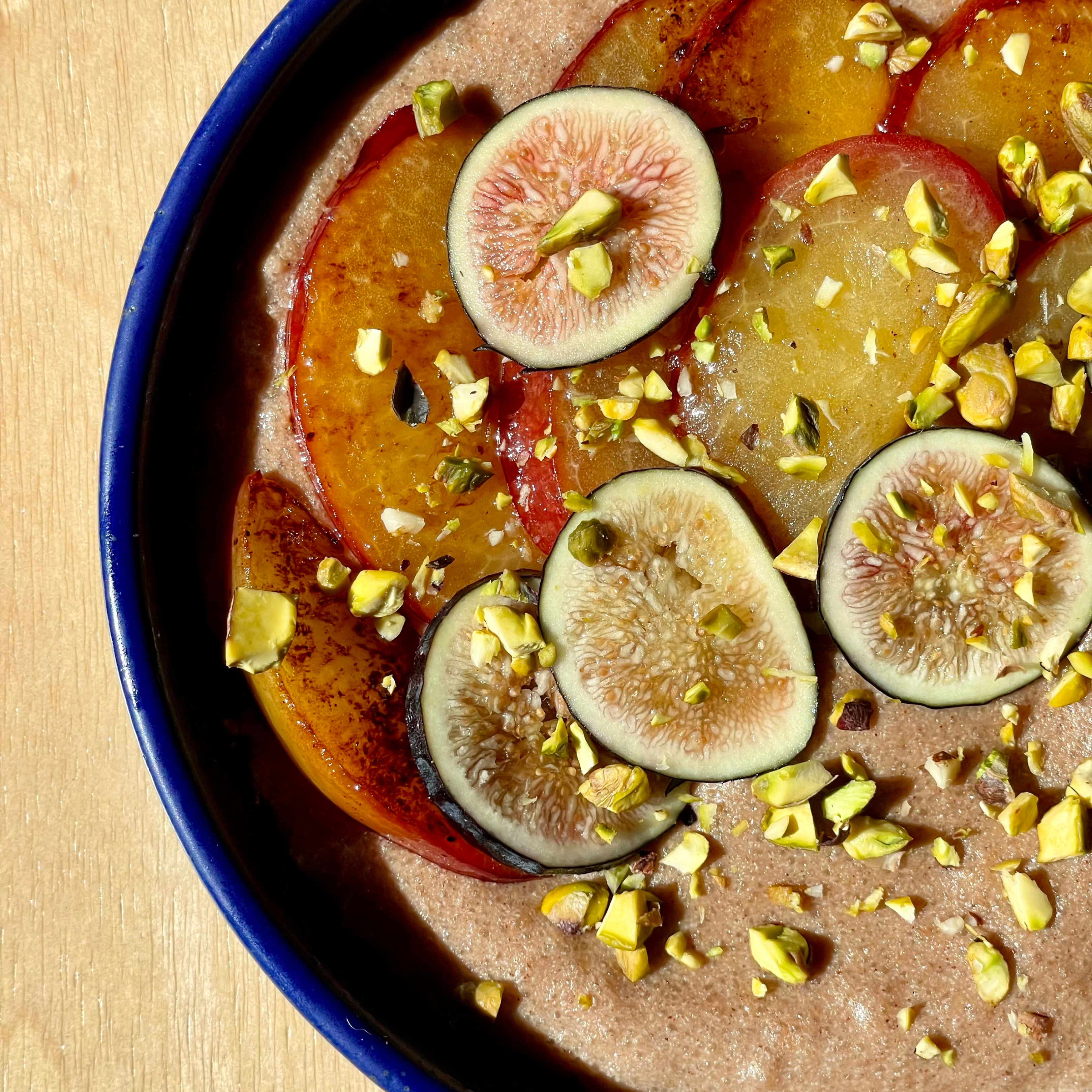 Creamy Amaranth Porridge with Pistachio Milk