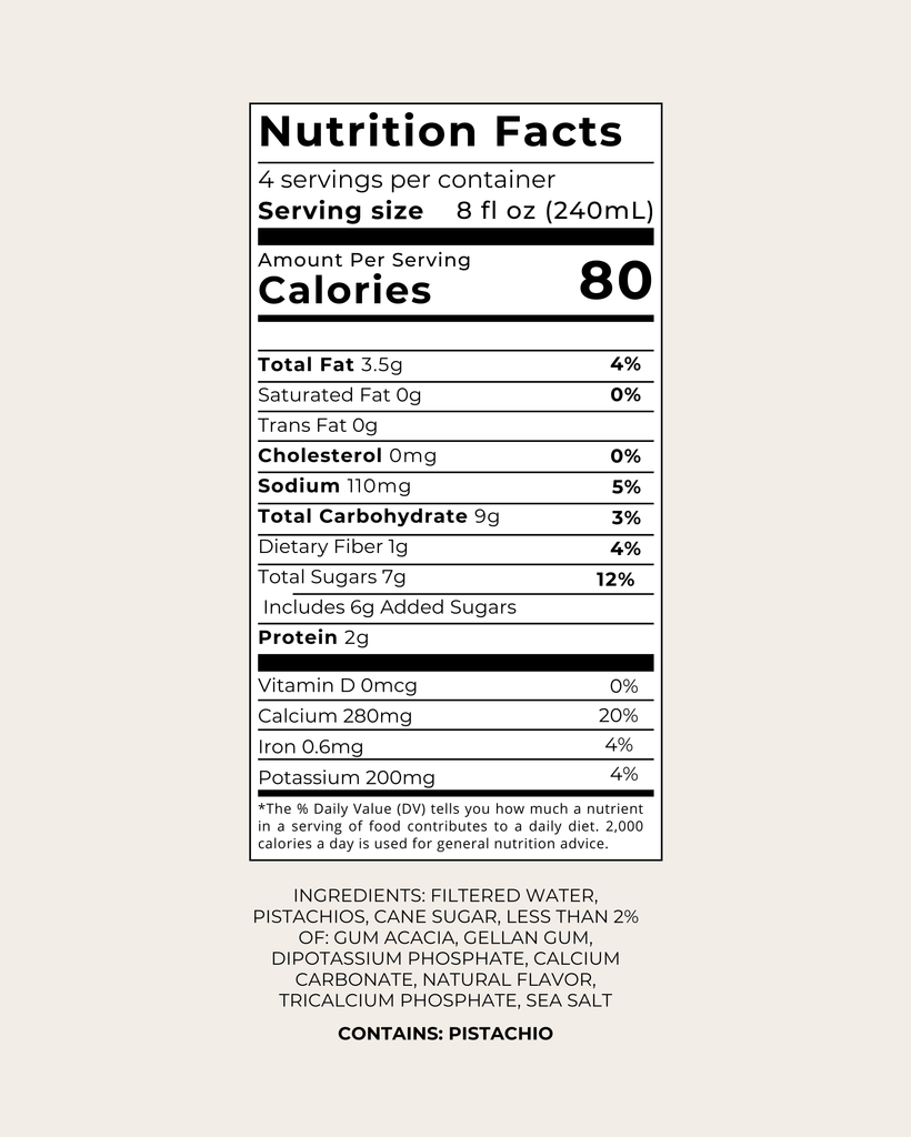 Barista pistachio milk pack with original and unsweetened