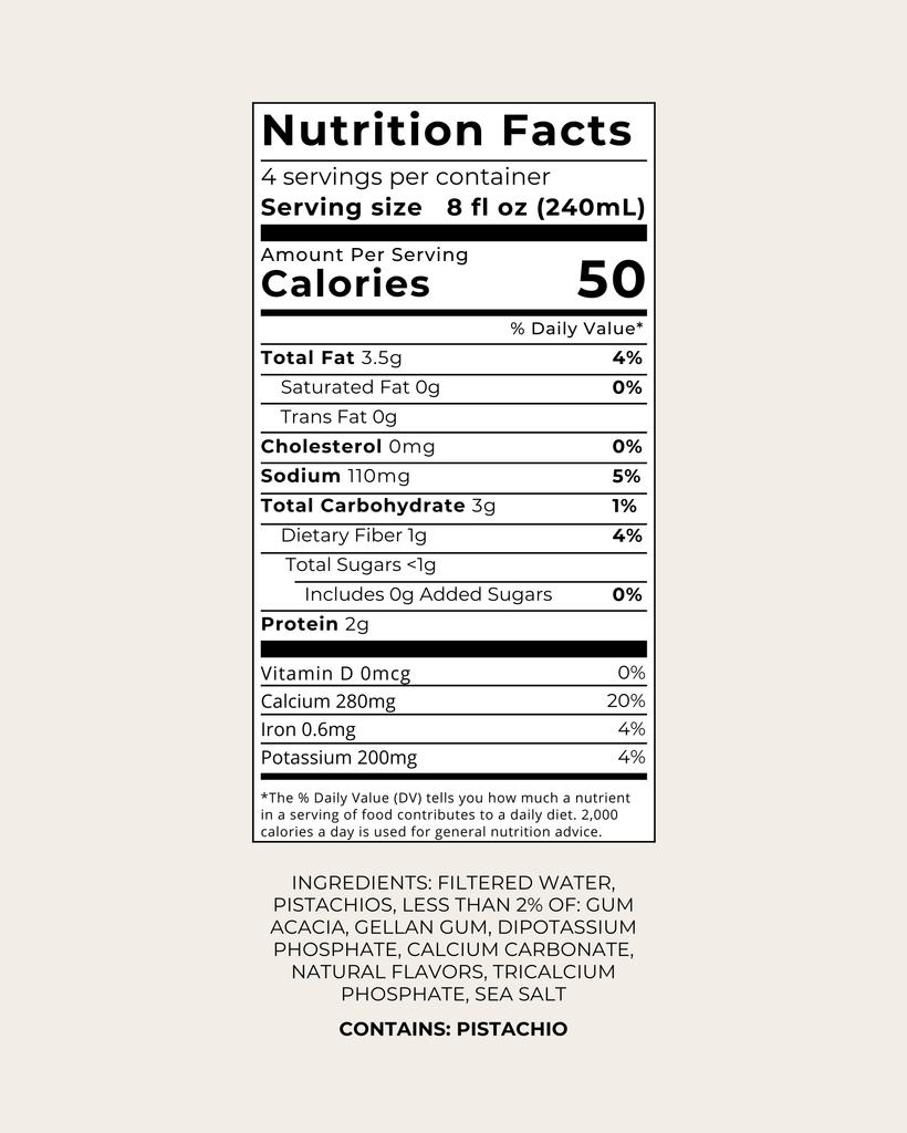 Barista pistachio milk pack with original and unsweetened