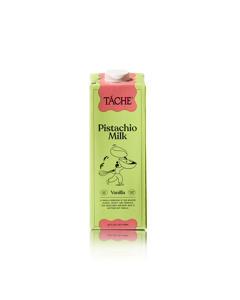 vanilla pistachio milk carton for coffee and smoothies