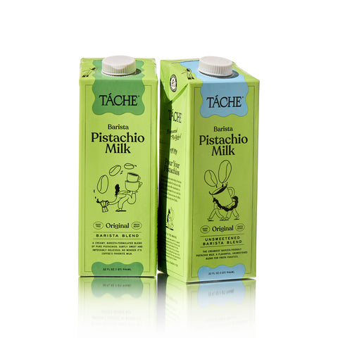 Barista pistachio milk pack with original and unsweetened
